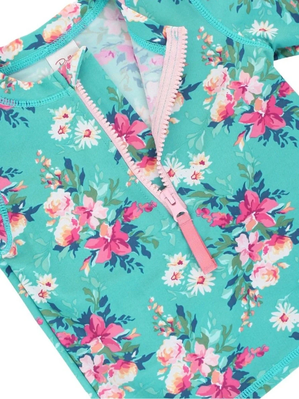 RuffleButts Girls Floral Rash Guard 2-Piece Bikini Set Size 3 T